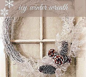 diy winter wreath, crafts, how to, wreaths