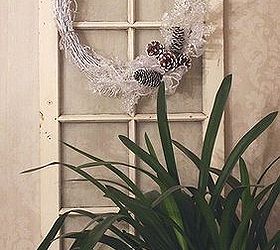 diy winter wreath, crafts, how to, wreaths
