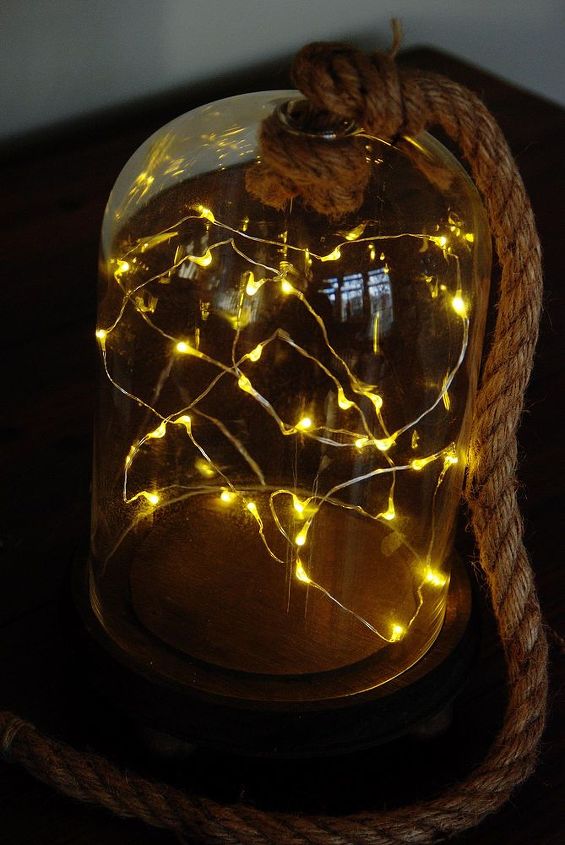 diy glimmer cloche, crafts, how to, lighting
