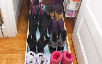 DIY Rolling Boot Tray