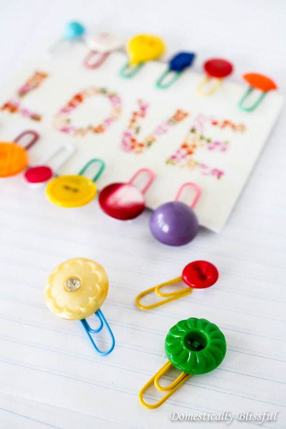 button bookmarks for kids, crafts, how to, repurposing upcycling