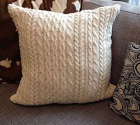 how to make a cozy sweater pillow, crafts, how to, repurposing upcycling, reupholster