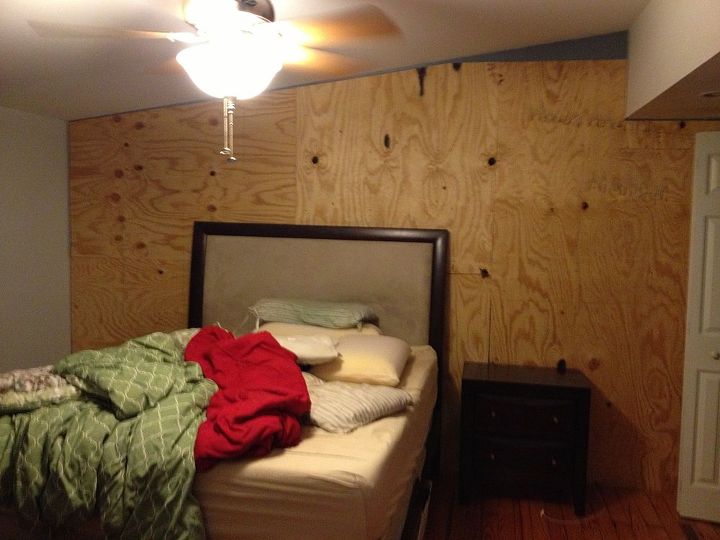 bedroom pallet wall, bedroom ideas, pallet, repurposing upcycling, wall decor, woodworking projects
