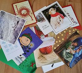 repurposing my christmas cards into christmas tags, crafts, how to, repurposing upcycling, A few of my Christmas cards from 2014