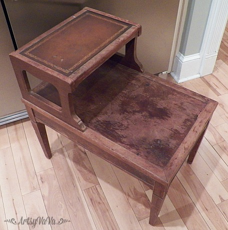 upcycled table with yardsticks, how to, painted furniture, repurposing upcycling
