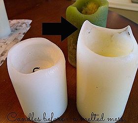 giving your old melted candles a makeover, crafts, repurposing upcycling