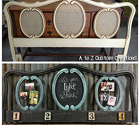 outdated headboard gets new life as a command center, chalkboard paint, crafts, how to, organizing, painted furniture, repurposing upcycling