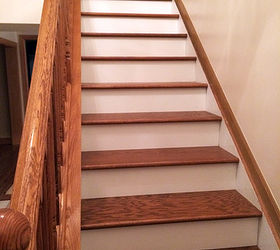 DIY Stairs - Dark Treads and White Risers | Hometalk