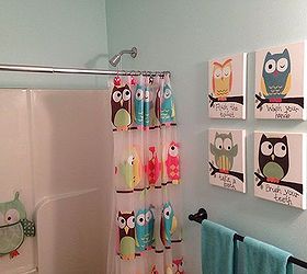 kids owl bathroom art, bathroom ideas, crafts