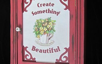 Turning a Plain Cabinet Into Something Beautiful Using Paint and Vinyl