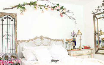 Using a Tree Branch to Create a Romantic Bedroom