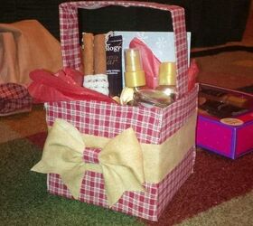 repurposed tissue boxes into gift boxes, crafts, repurposing upcycling