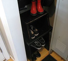 basic entry closet gets a repurposed redo, closet, foyer, repurposing upcycling, storage ideas