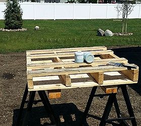 pallet console table, painted furniture, pallet, repurposing upcycling, woodworking projects