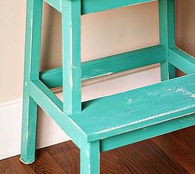 repainted ikea bekvam stool, chalk paint, painted furniture