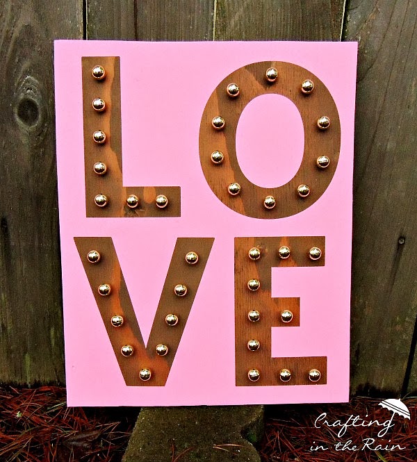 diy faux marquee love sign, crafts, seasonal holiday decor, valentines day ideas