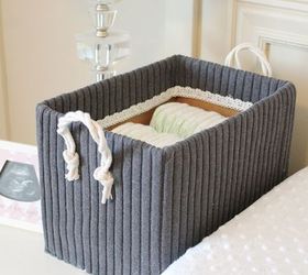 cute storage boxes from old sweaters and boxes, diy, home decor, organizing, repurposing upcycling, storage ideas