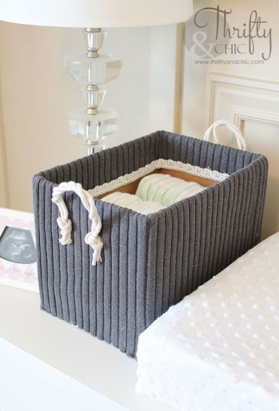 cute storage boxes from old sweaters and boxes, diy, home decor, organizing, repurposing upcycling, storage ideas