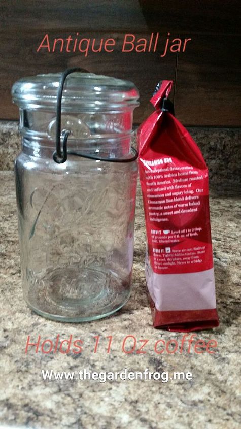 kitchen tip for coffee storage using antique ball jars, mason jars, repurposing upcycling, storage ideas