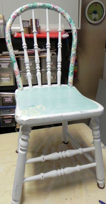 decoupage on an old chair