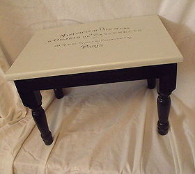 shabby chic stool maker over, painted furniture, repurposing upcycling, shabby chic, After
