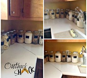 q kitchen organization ideas, kitchen design, organizing, storage ideas, Decluttering countertops need to remove jars elsewhere