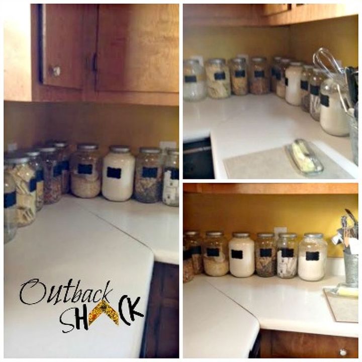 q necesita ayuda con la organizacion en la cocina, Decluttering countertops need to remove jars elsewhere