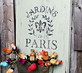 french garden sign, chalk paint, crafts, flowers, how to, repurposing upcycling