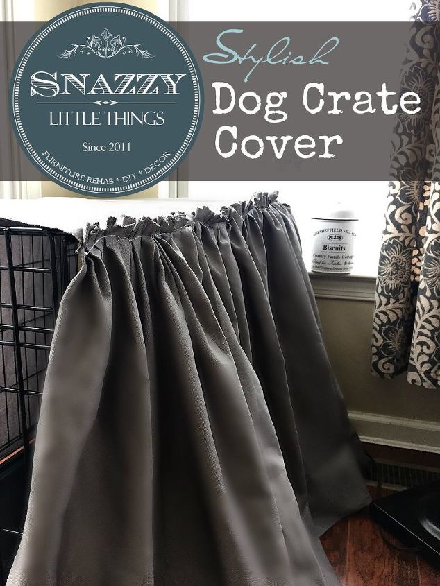 a stylish ruffled dog crate cover, crafts, pets animals, reupholster