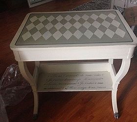 accent table redo with chalk paint, chalk paint, painted furniture, painting