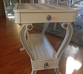 accent table redo with chalk paint, chalk paint, painted furniture, painting