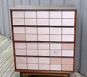 Upcycled Drawer Chest To Diy Faux Card Catalog Reveal Hometalk