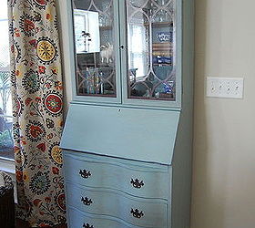 repainted furniture in duck egg blue color, chalk paint, painted furniture