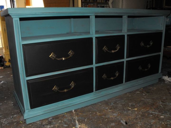 Repurposed Dresser To Media Center Hometalk
