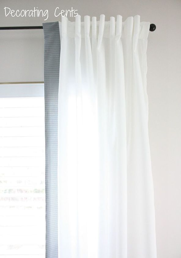 cortinas de tela de bricolaje