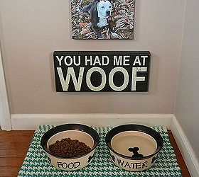 personalized pet food area, crafts, pets animals