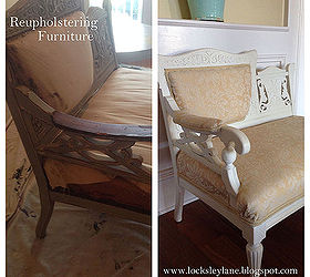 reupholstering furniture small pieces, painted furniture, reupholster