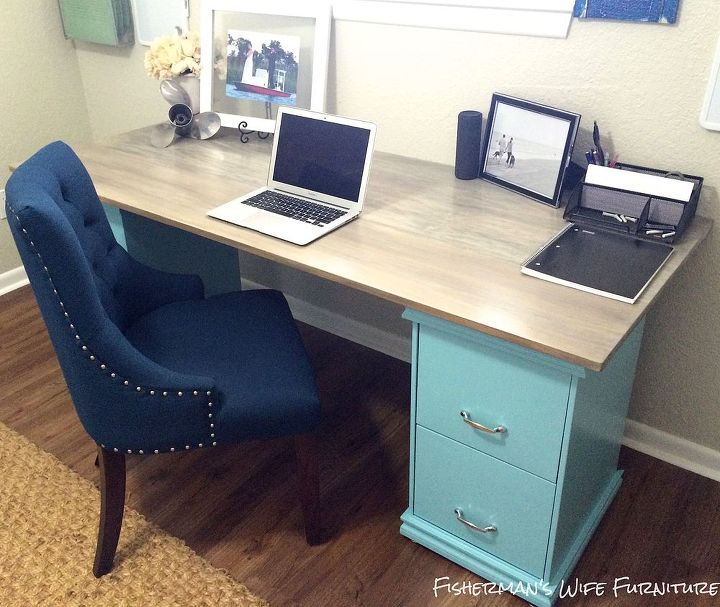 DIY Filing Cabinet Desk | Hometalk