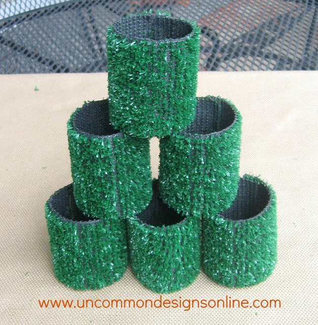 astro turf tailgating coozies gametime, crafts, repurposing upcycling