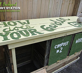 diy backyard compost station, composting, gardening, go green, repurposing upcycling