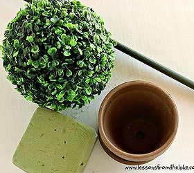 how to make a super simple topiary, crafts, how to