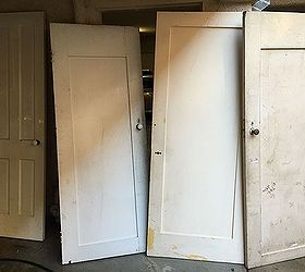 he turned these salvaged doors into something amazing, doors, repurposing upcycling, storage ideas, woodworking projects