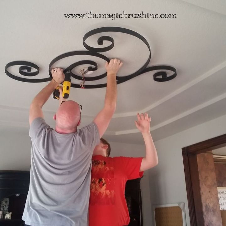 Non Traditional Ceiling Medallion Hometalk