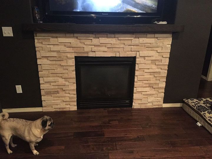 diy mantle for 20 bucks, fireplaces mantels, painted furniture