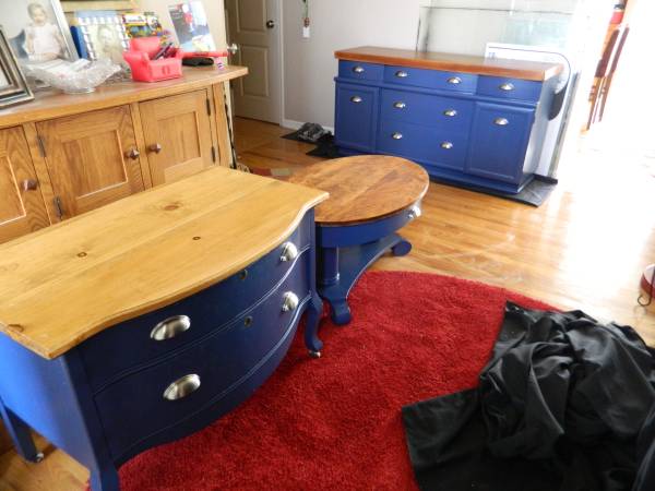 q advice on whether to repaint blue furniture, paint colors, painted furniture