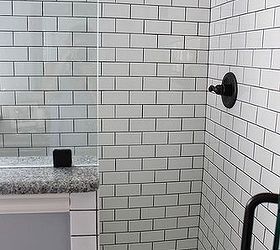 master bath remodel, bathroom ideas, home improvement, Subway tile in the shower