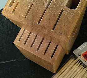 1 knife block becomes brilliant storage, crafts, organizing, repurposing upcycling