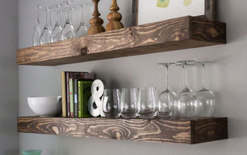 Dining Room Storage With Floating Shelves