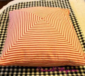 black n white check pillows, crafts, how to, living room ideas, reupholster