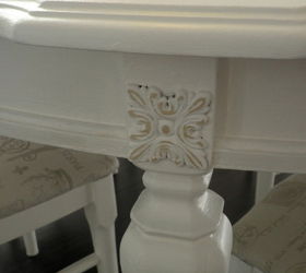 ugly duckling to swan a second hand table becomes a real gem, We added the appliques